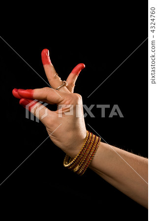 Katakamukha hasta of indian dance Bharata Natyam 4324760