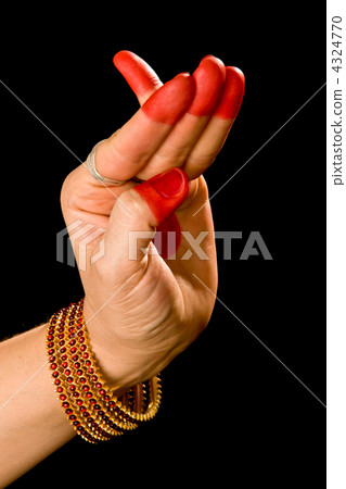Chatura hasta of indian dance Bharata Natyam 4324770