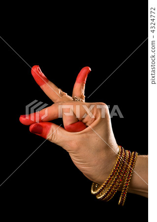 Bhramara (Brahmara) hasta of indian dance Bharata Natyam 4324772