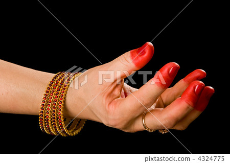 Samdamsha hasta of indian dance Bharata Natyam 4324775