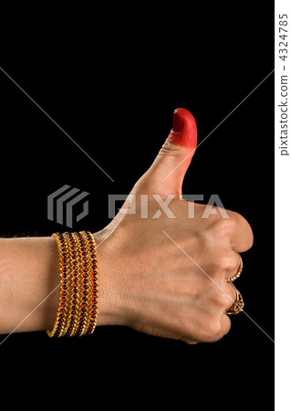 Shikhara hasta of indian dance Bharata Natyam 4324785