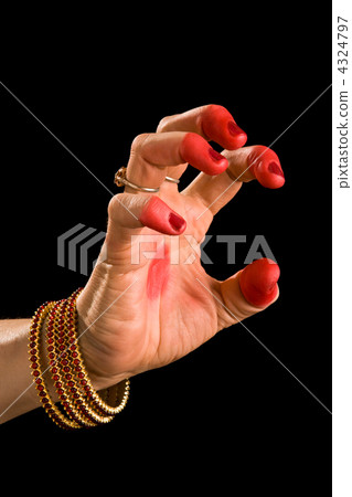 Vyagra hasta of indian dance Bharata Natyam Vyagra hasta of indian dance Bharata Natyam 4324797