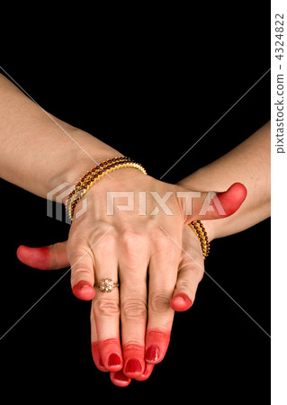 Varaha hasta of indian dance Bharata Natyam 4324822