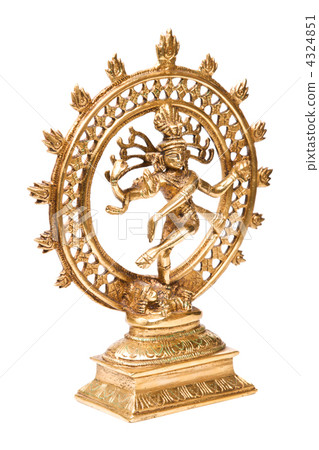 Statue of Shiva Nataraja - Lord of Dance isolated 4324851