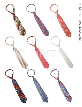 Set of man's ties isolated Set of man's ties isolated 4324916