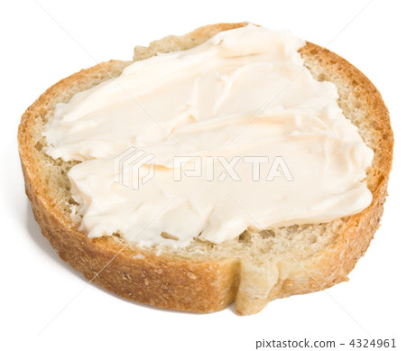 Slice of bread with cheese cream 4324961