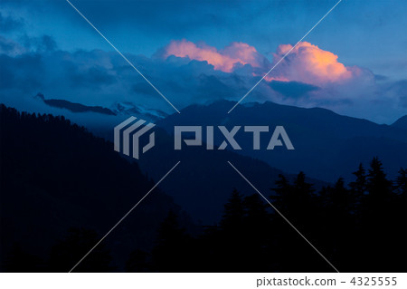 Sunset in Himalayas 4325555