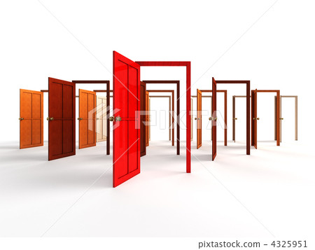 Open doors - Stock Illustration [4325951] - PIXTA