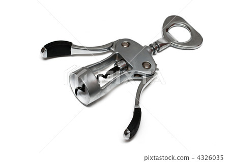 Metal corkscrew isolated Metal corkscrew isolated 4326035