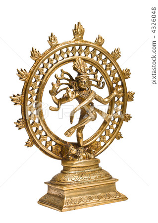 Statue of Shiva Nataraja - Lord of Dance isolated 4326048