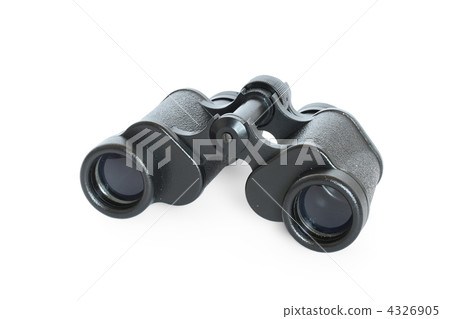 Black binoculars isolated on white background Black binoculars isolated on white background 4326905