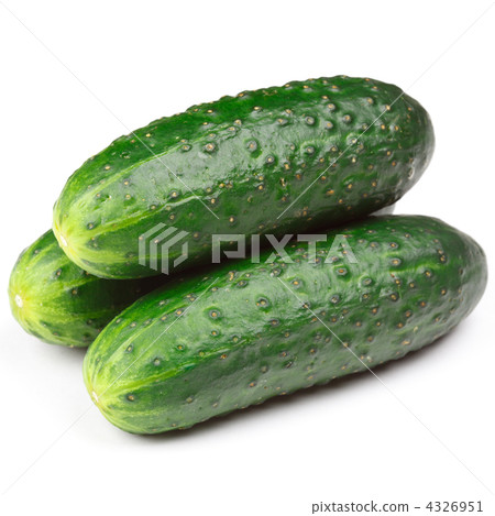 Green cucumbers isolated 4326951