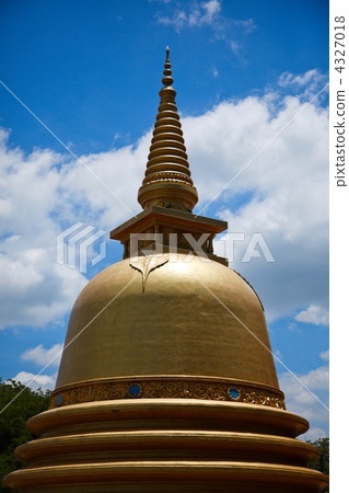 Buddhist dagoba (stupa) in Golden Temple, Dambulla, Sri Lanka 4327018