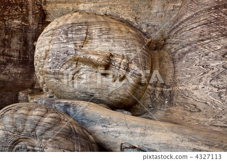 Stone Buddha face Stone Buddha face 4327113