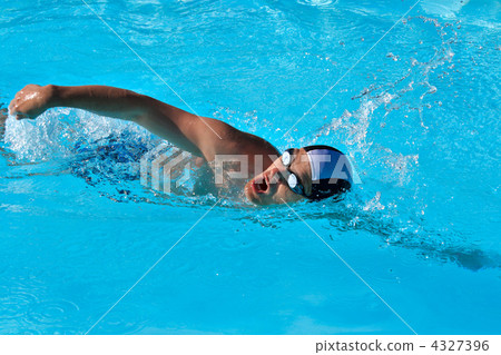 Swimming man 4327396