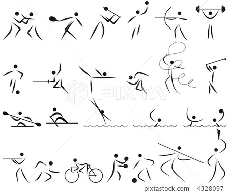 summer sport icon set summer sport icon set 4328097