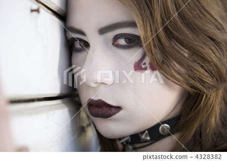 Close-up Portrait Of Gothic Girl 4328382