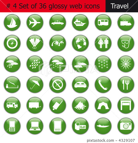 icon set #4 travel 4329107