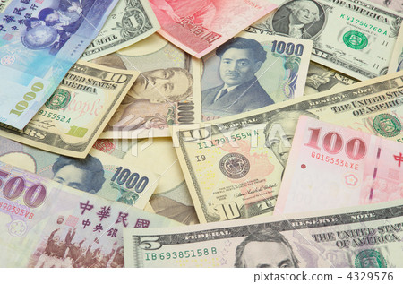 Japanese Yen, US Dollar, Taiwan Yuan 4329576