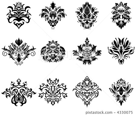 damask emblem set 4330075