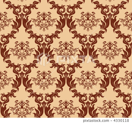 seamless damask pattern 4330118