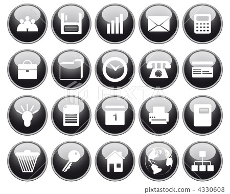 business and office icon set business and office icon set 4330608