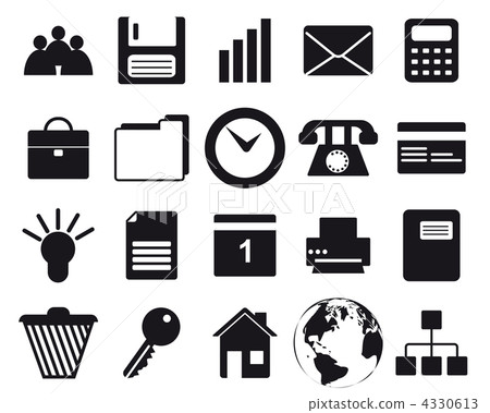business and office icon set business and office icon set 4330613