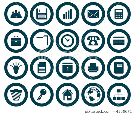 business and office icon set business and office icon set 4330671