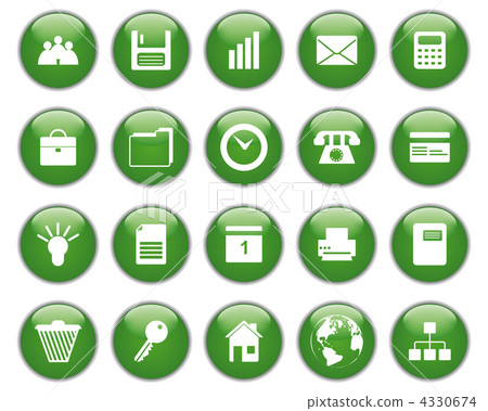 business and office icon set 4330674