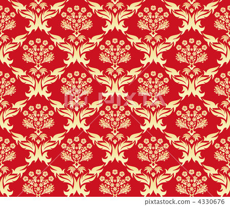 seamless damask pattern seamless damask pattern 4330676