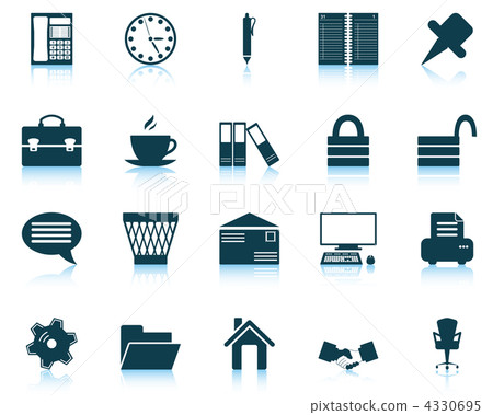 business and office icon set business and office icon set 4330695