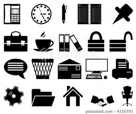 business and office icon set 4330793