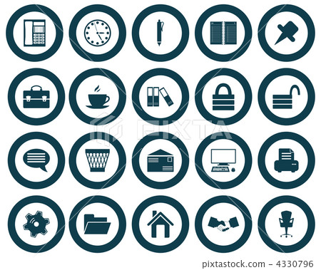 business and office icon set business and office icon set 4330796