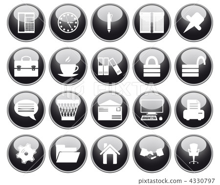 business and office icon set business and office icon set 4330797