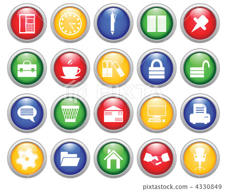 business and office icon set 4330849