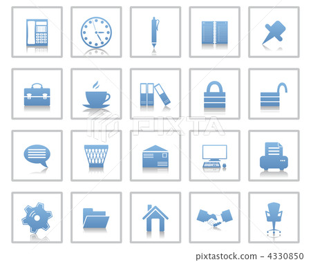 business and office icon set business and office icon set 4330850