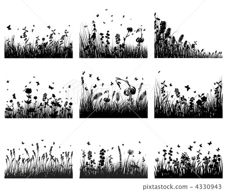 meadow silhouettes meadow silhouettes 4330943