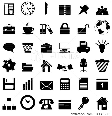 business and office icon set business and office icon set 4331303