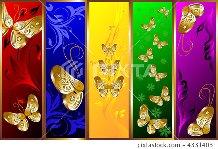 decorative background with butterflies decorative background with butterflies 4331403
