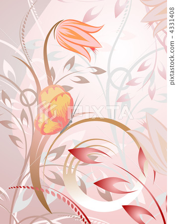 Floral decor with butterfly. Floral decor with butterfly. 4331408