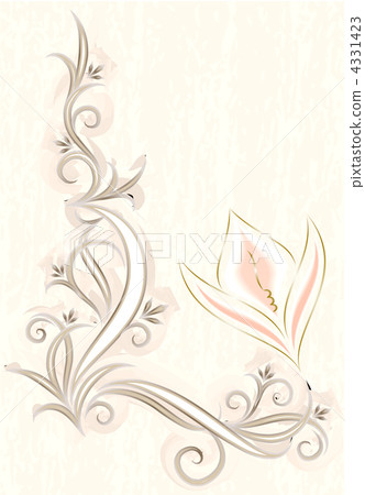 Floral decor in water-colours 4331423