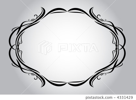 Elegant oval frame Elegant oval frame 4331429