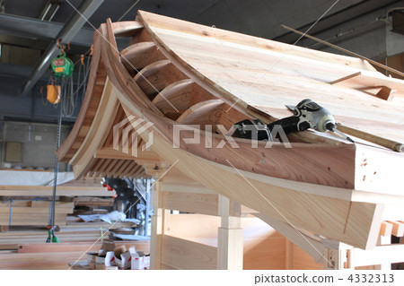 Shrine temporary hall Newly built 4332313