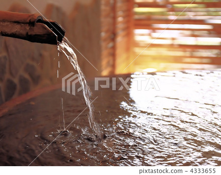 Hot spring overflowing hot spring 4333655
