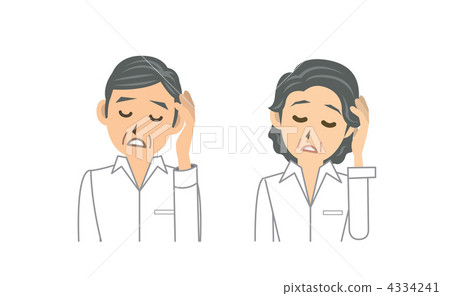 Shirt elderly cold headache 4334241