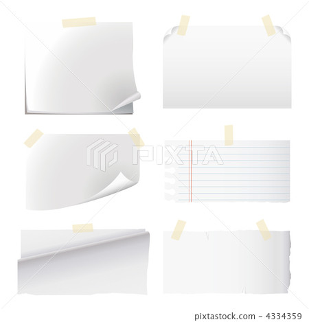 note pad, notepaper, vector 4334359