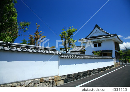 castle town, bush clover, landscape 4335313
