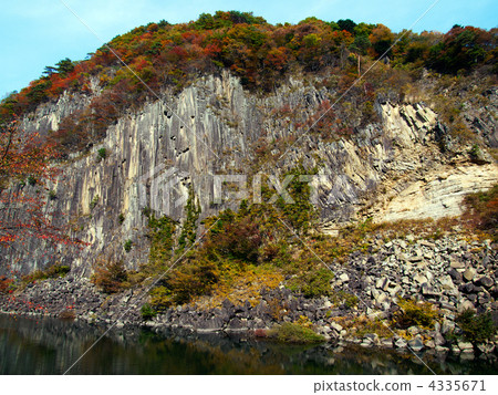 columnar joint, ohara of zaimokuiwa, natural monument 4335671