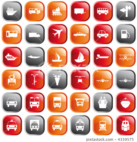 transportation icon set 4339575