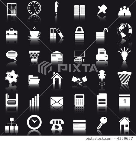 business and office icon set business and office icon set 4339637